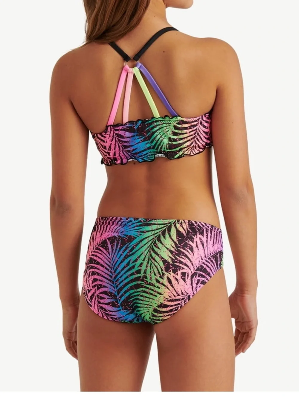 Girls Two Piece Crochet Bikini Swimsuit Size XL 16/18